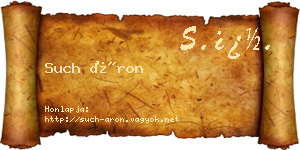 Such Áron névjegykártya